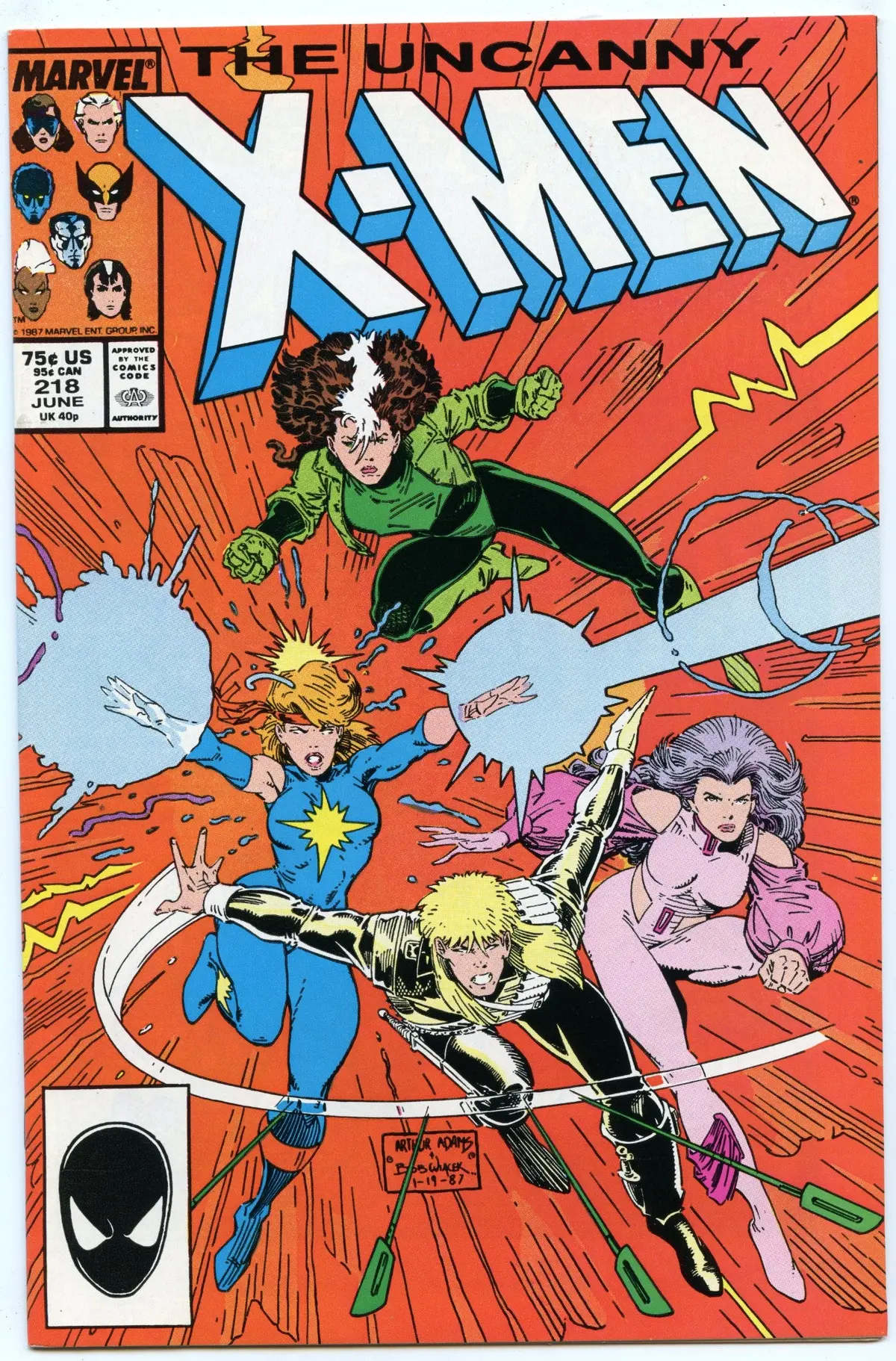Uncanny X-Men 218 (Jun 1987) Nm- (9.2) 1