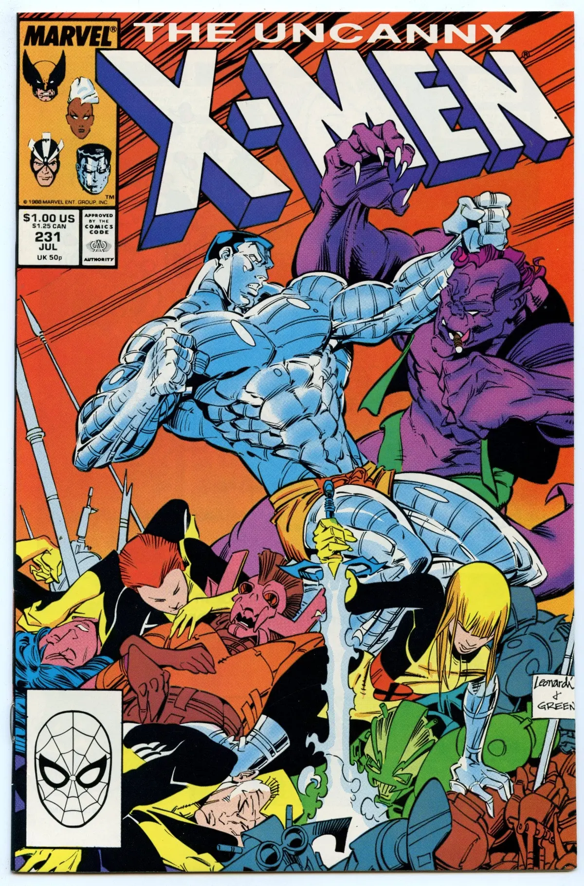 Uncanny X-Men 231 (Jul 1988) Nm- (9.2) 1