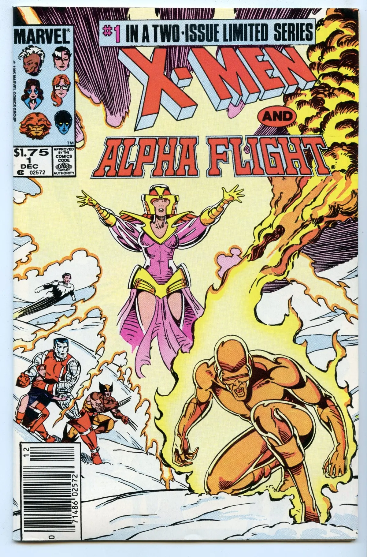 X-Men & Alpha Flight 1 (Dec 1985) Vf/Nm (9.0) - Cdn Price Variant 1