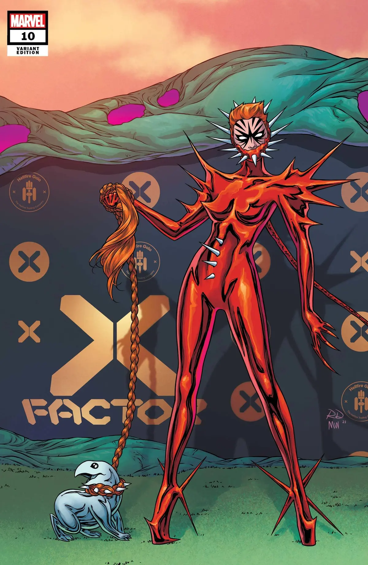 X-Factor #10 Dauterman Connecting Var Gala 1