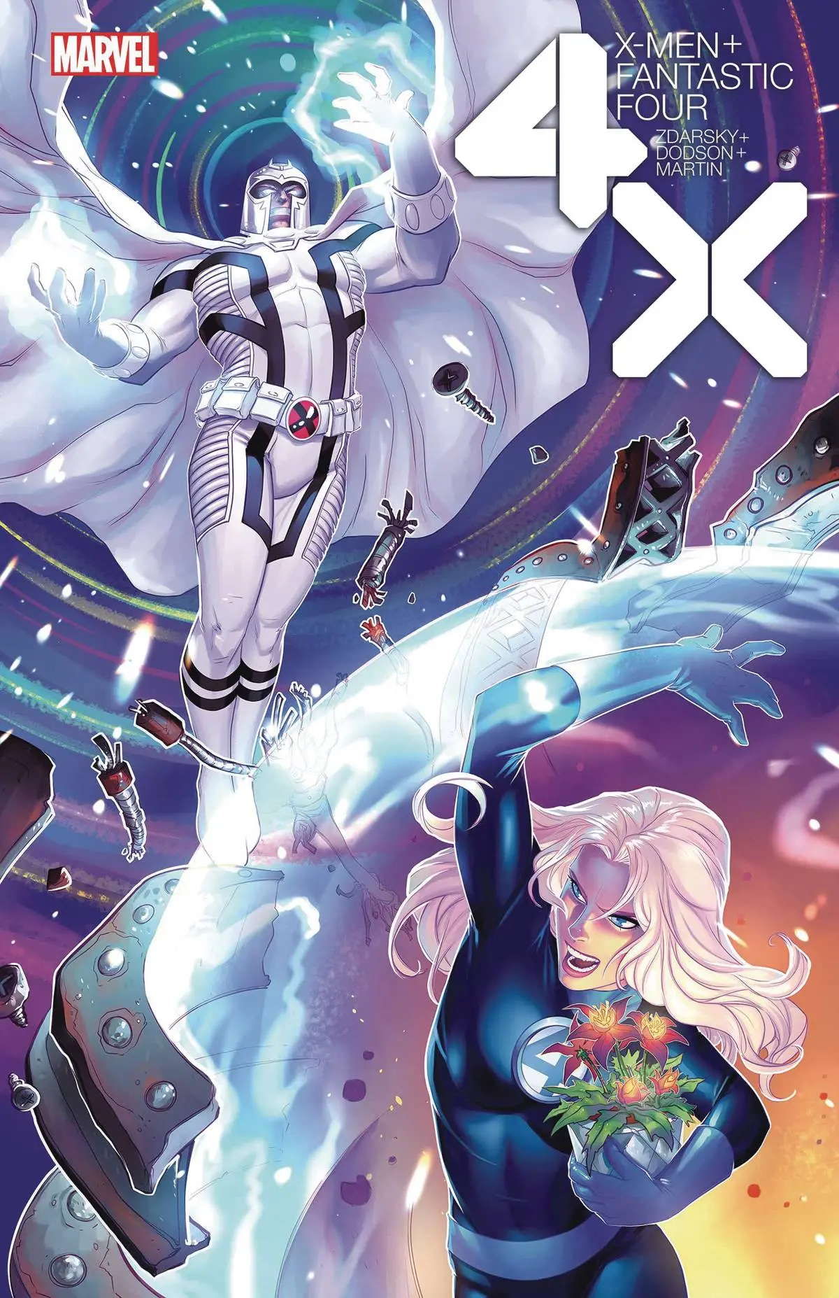 X-Men Fantastic Four #4 (Of 4) Hetrick Flower Var 1