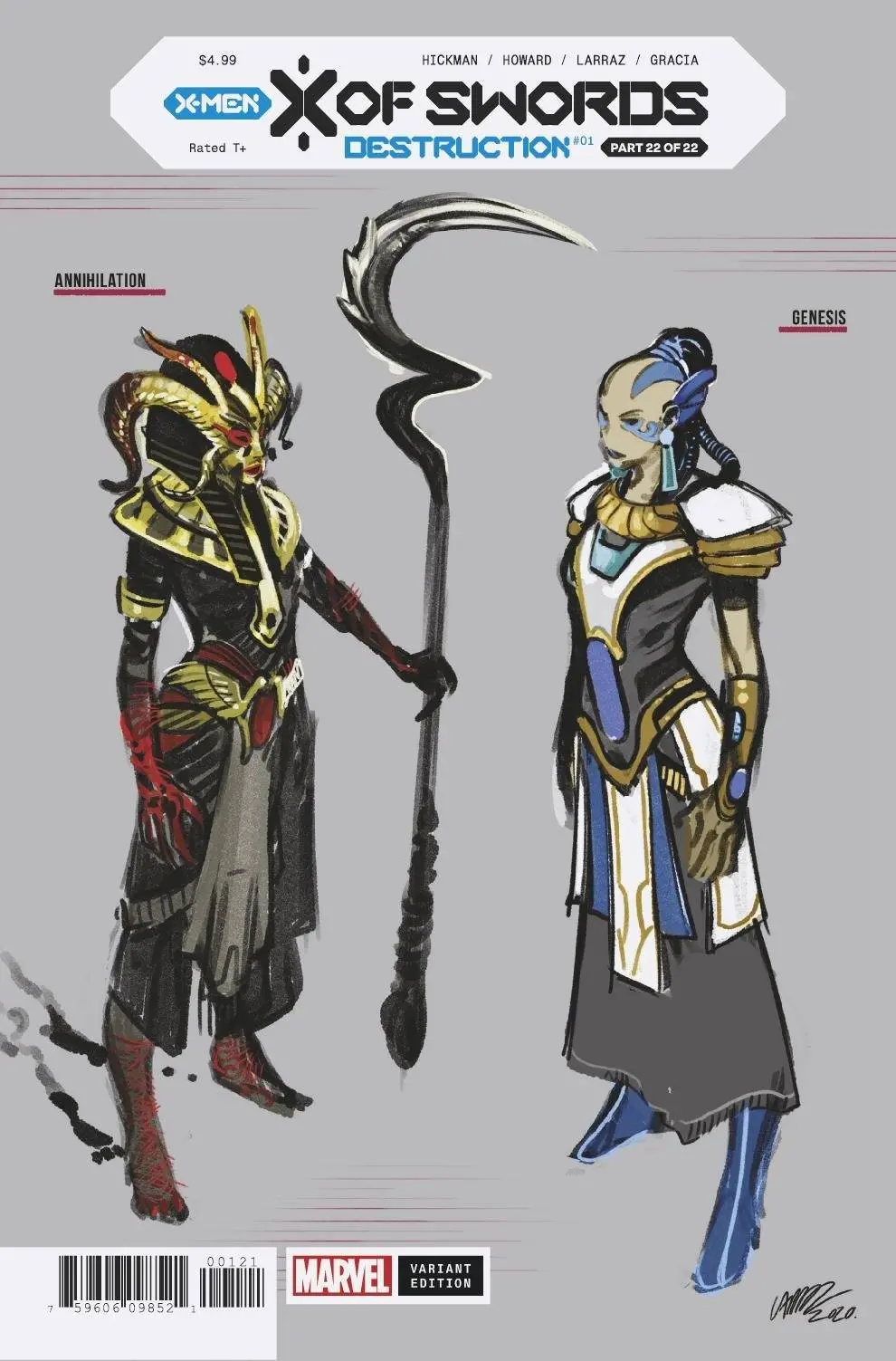 X Of Swords Destruction #1 Larraz Design Var 1