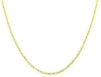 14K Yellow Gold Cable Chain With Lobster Clasp At 16 Inches 1