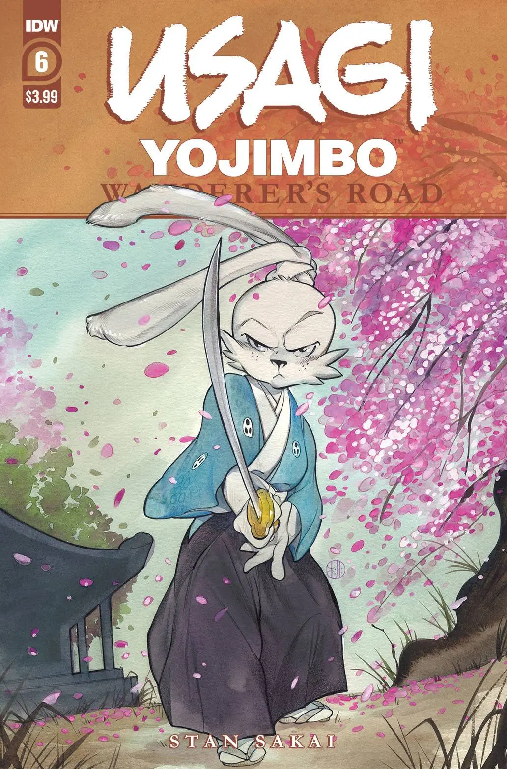 Usagi Yojimbo Wanderers Road #6 (Of 6) Peach Momoko Cvr 1