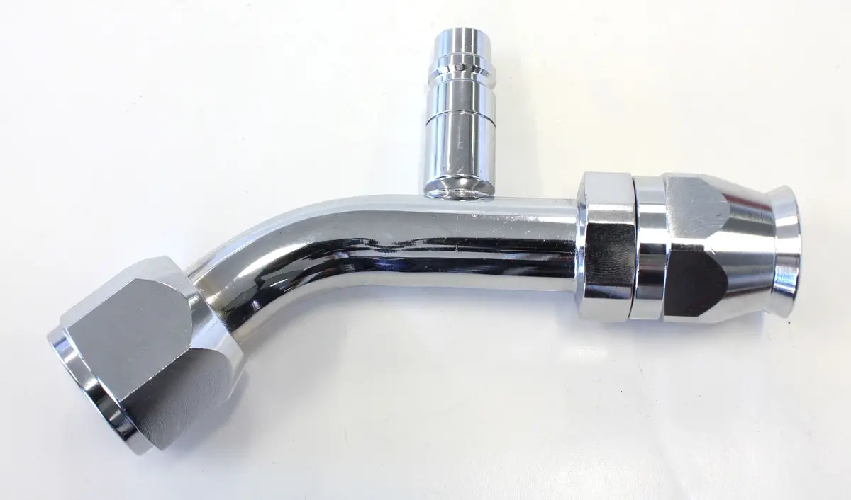 45-Degree A/C Charge Port Fitting – #10 Affce-1045B Flared Male Connector 1
