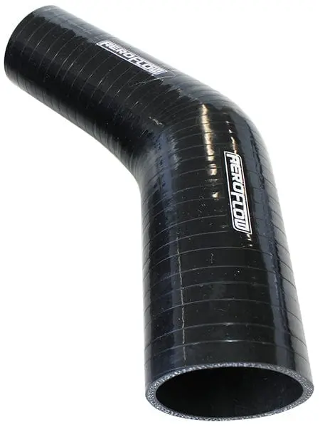Gloss Black Silicone Hose Reducer – 82Mm To 63Mm, 45° Angle 1