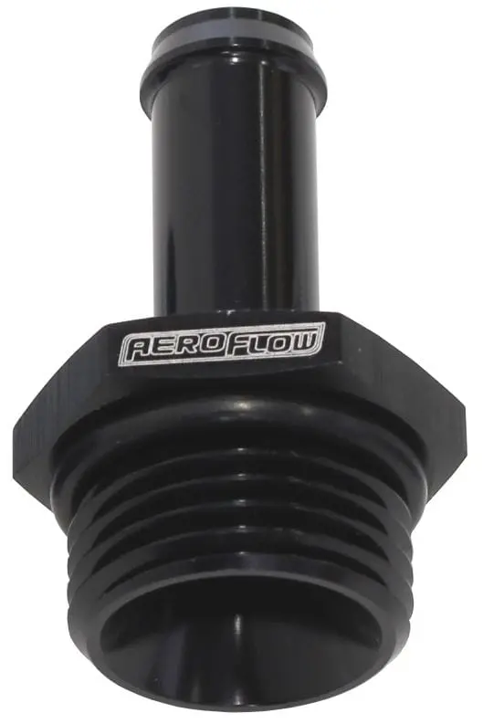 Straight Hose Barb Fitting – 3/8" Id To -8 Orb, Black (Af414-08-06Blk) 1