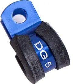 Cushioned Blue P-Clamp – 1/2" Id For Vibration-Dampened Hose Routing 1