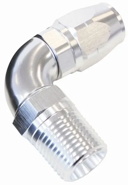 Aeroquip Full-Flow Swivel Hose End, 1/4" Npt To -8An, 90° Male 1