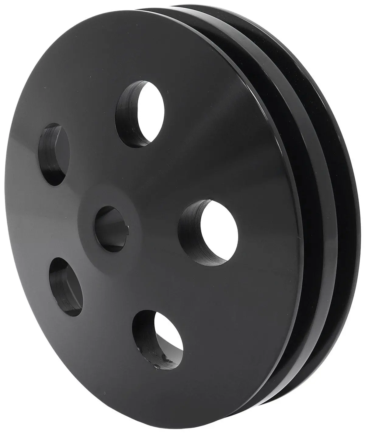 Black-Anodized Double-Groove Power Steering Pump Pulley - Af83-1004Blk 1