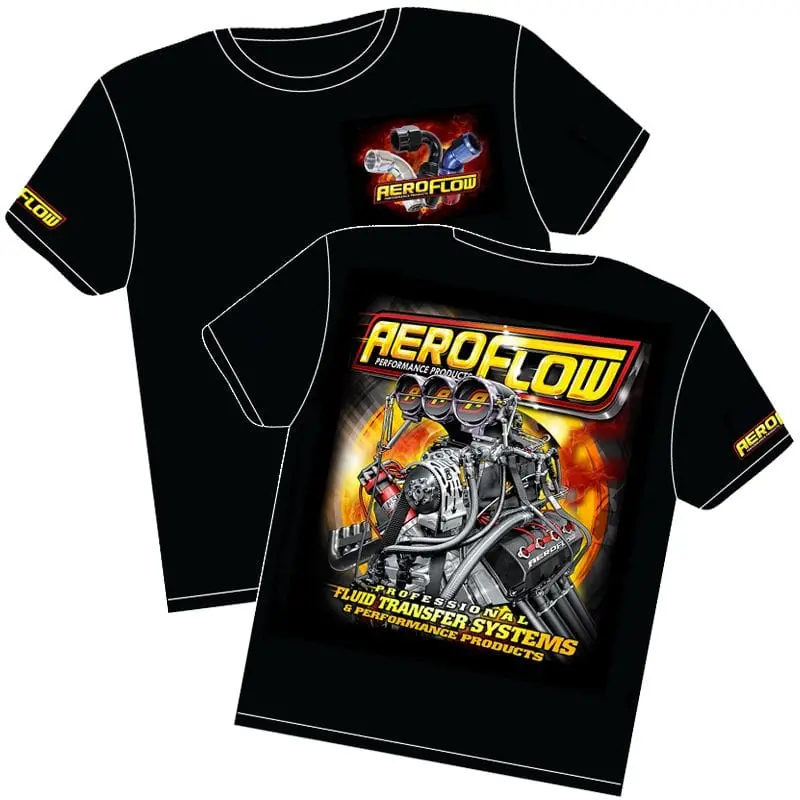 Aeroflow Nitro Hemi Graphic T-Shirt - Men'S Black Cotton, Vintage-Inspired Print 1