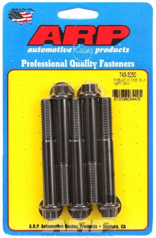 12-Point Black Oxide Bolt Kit – 5-Piece Set (Ar743-3250) 1