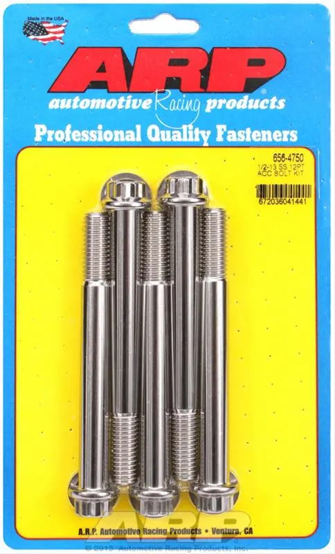 Arp 656-4750 Stainless Steel Fasteners – Corrosion-Resistant Engine Bolts 1