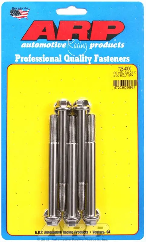 Arp Stainless Steel Socket Head Cap Screws – Grade 8740 Alloy (725-4000) 1