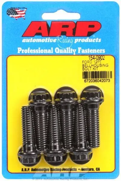 Ar154-0902 Black Oxide 12-Point Bellhousing Bolt Kit 1