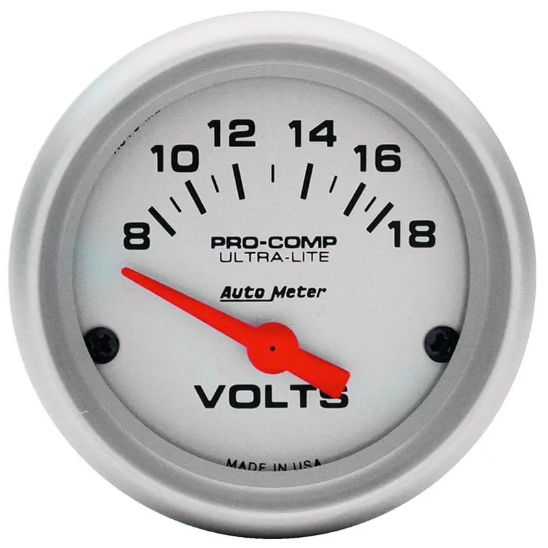 Autometer Au4391 Ultra-Lite Analog Voltmeter Gauge 1