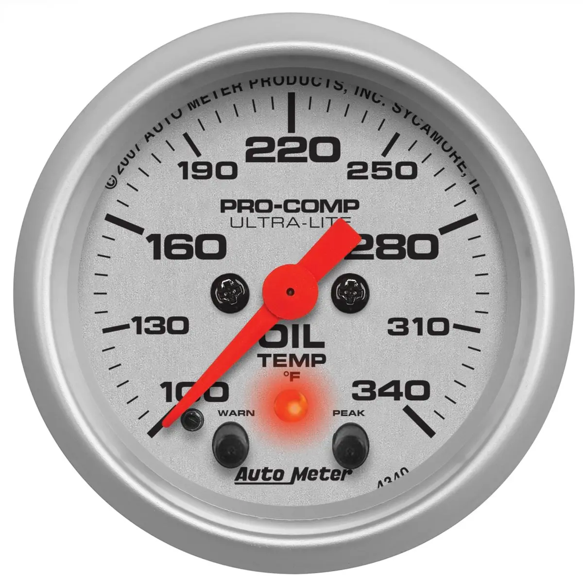 Autometer 4340 Ultra-Lite Analog Gauge – 2-1/16" Speedometer With Led Illumination 1