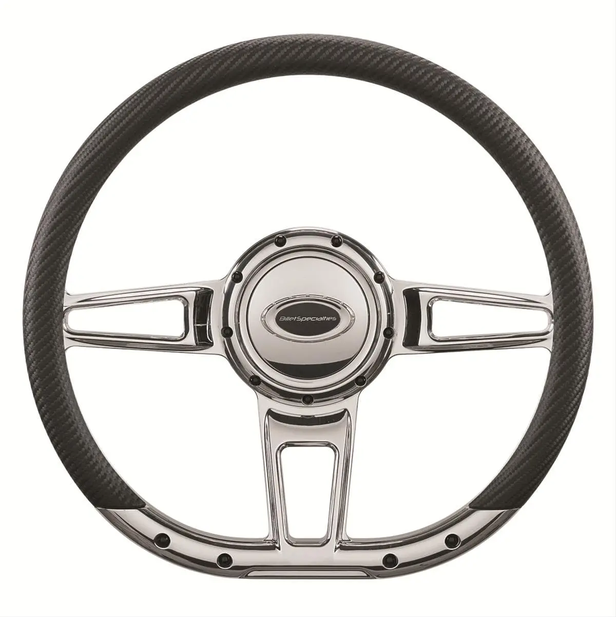 Billet Specialties 29409 Half-Wrap Steering Wheel – Polished Finish 1