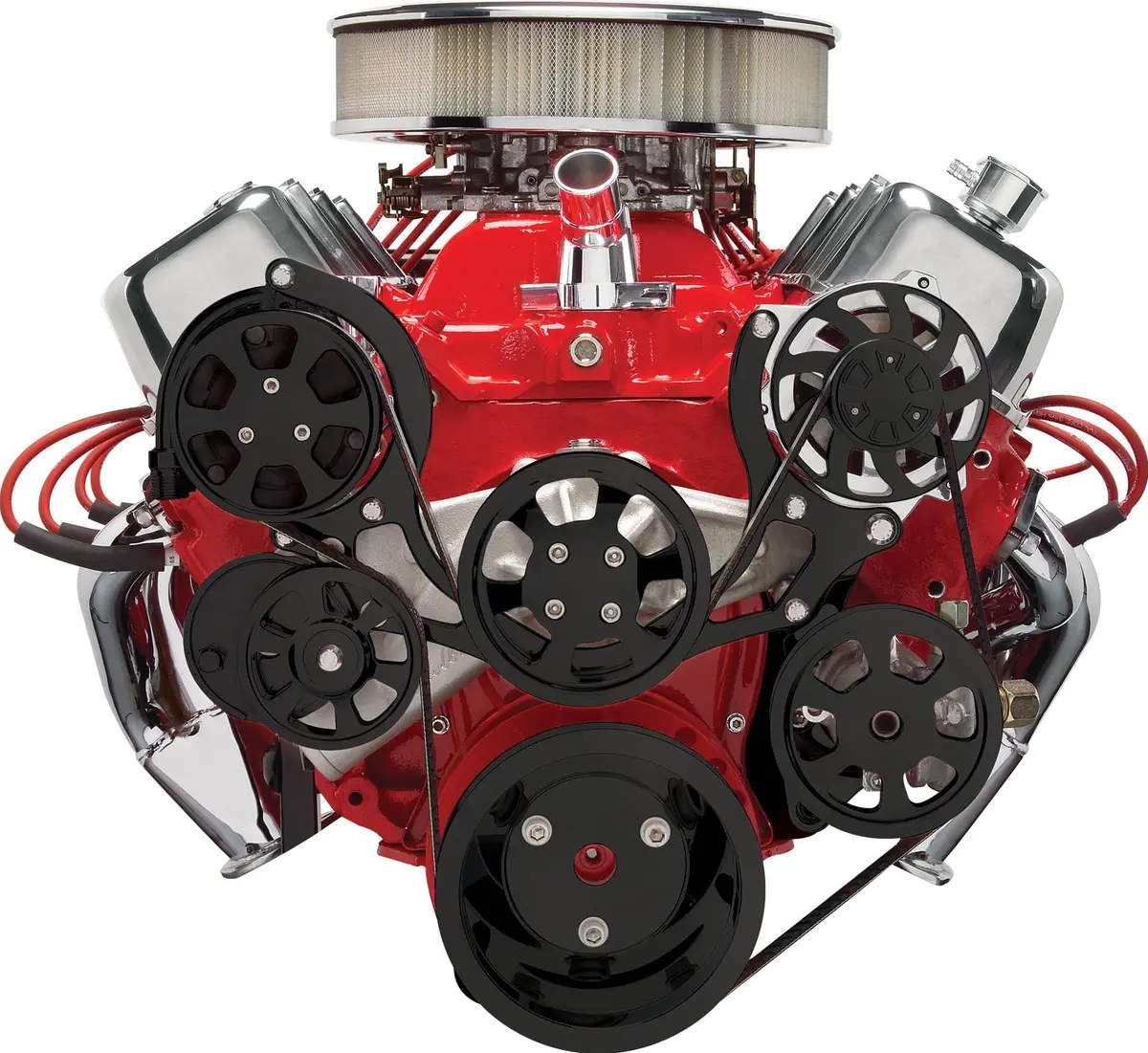 Billet Specialties Tru Trac Serpentine Drive Kit – Includes A/C Compressor Bracket 1