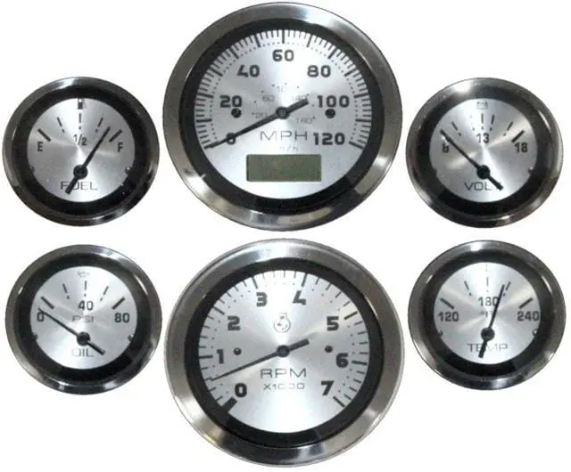 Classic Dash 5-Spoke Instrument Cluster Kit With Speedometer & Tachometer 1