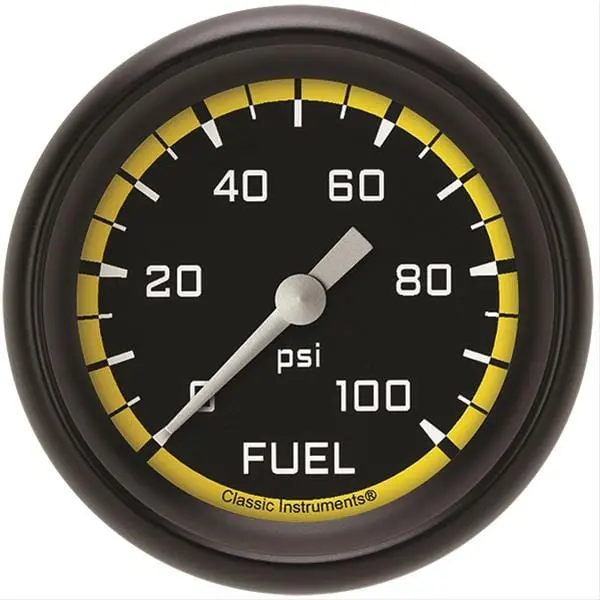 Classic Instruments Ax346Ybpf Yellow Series Analog Gauges With Auto Cross Design 1