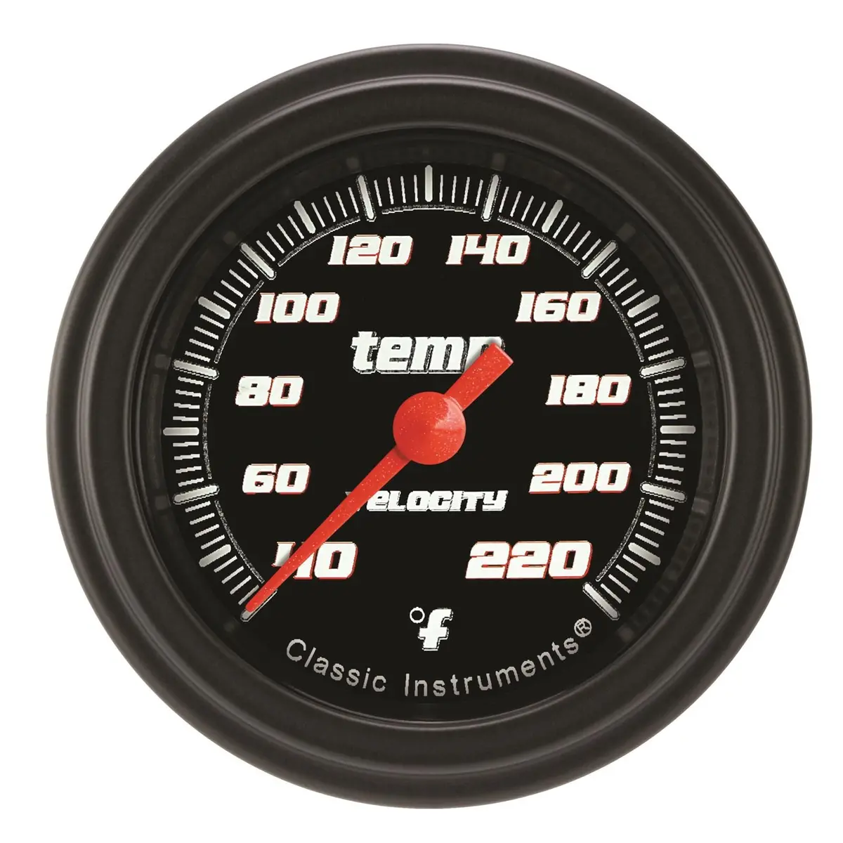 Classic Instruments Vs129Bblf Velocity Series Black-Backlit Gauge 1