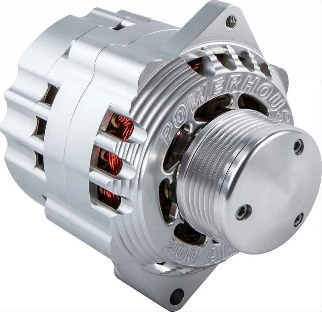 Cvr Billet Alternator With Clear Housing, Cvr8107Cl 1