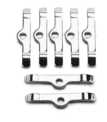 Edelbrock 4414 Chrome Valve Cover Hold-Down Tabs 1