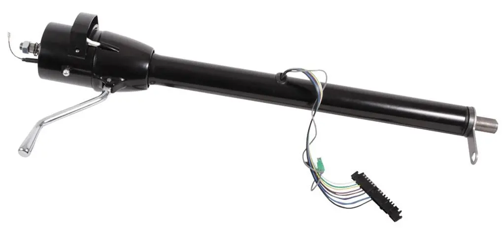Flaming River Black Steering Column – Adjustable, Column-Mounted Rack System 1