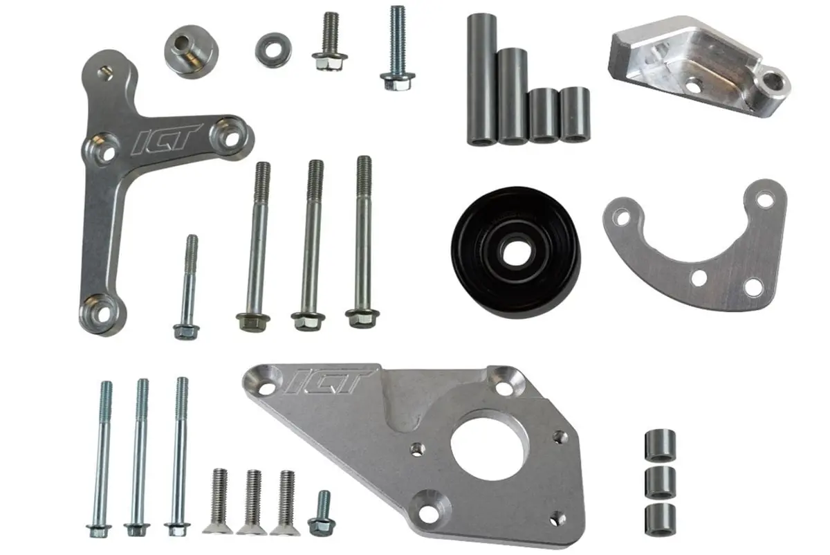 Ict Billet 551669-2 Alternator And Power Steering Bracket Assembly 1