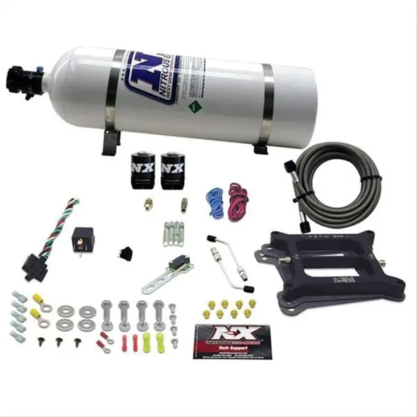 Nitrous Express 50045-15 Pro Power Plate System – Tunable 150–250 Hp Nitrous Injection Kit 1