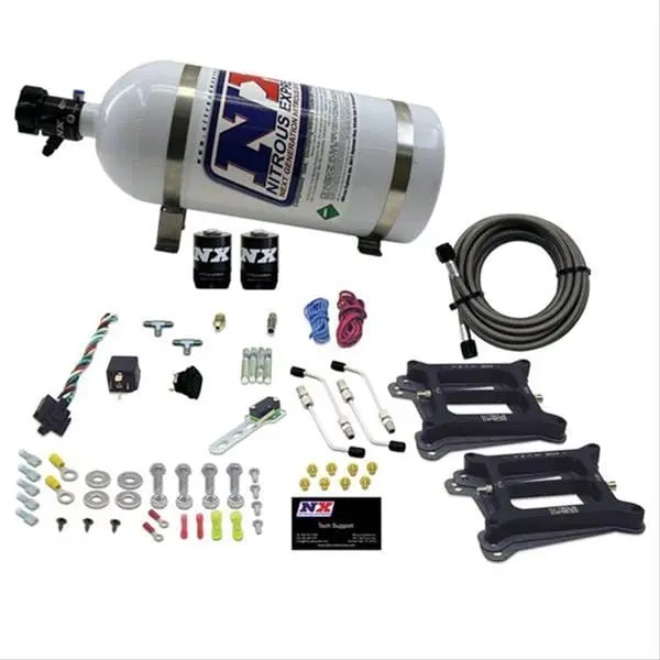 Nitrous Express 30240-10 Stage 6 Wet Nitrous System – Tunable For Big-Horsepower Gains 1