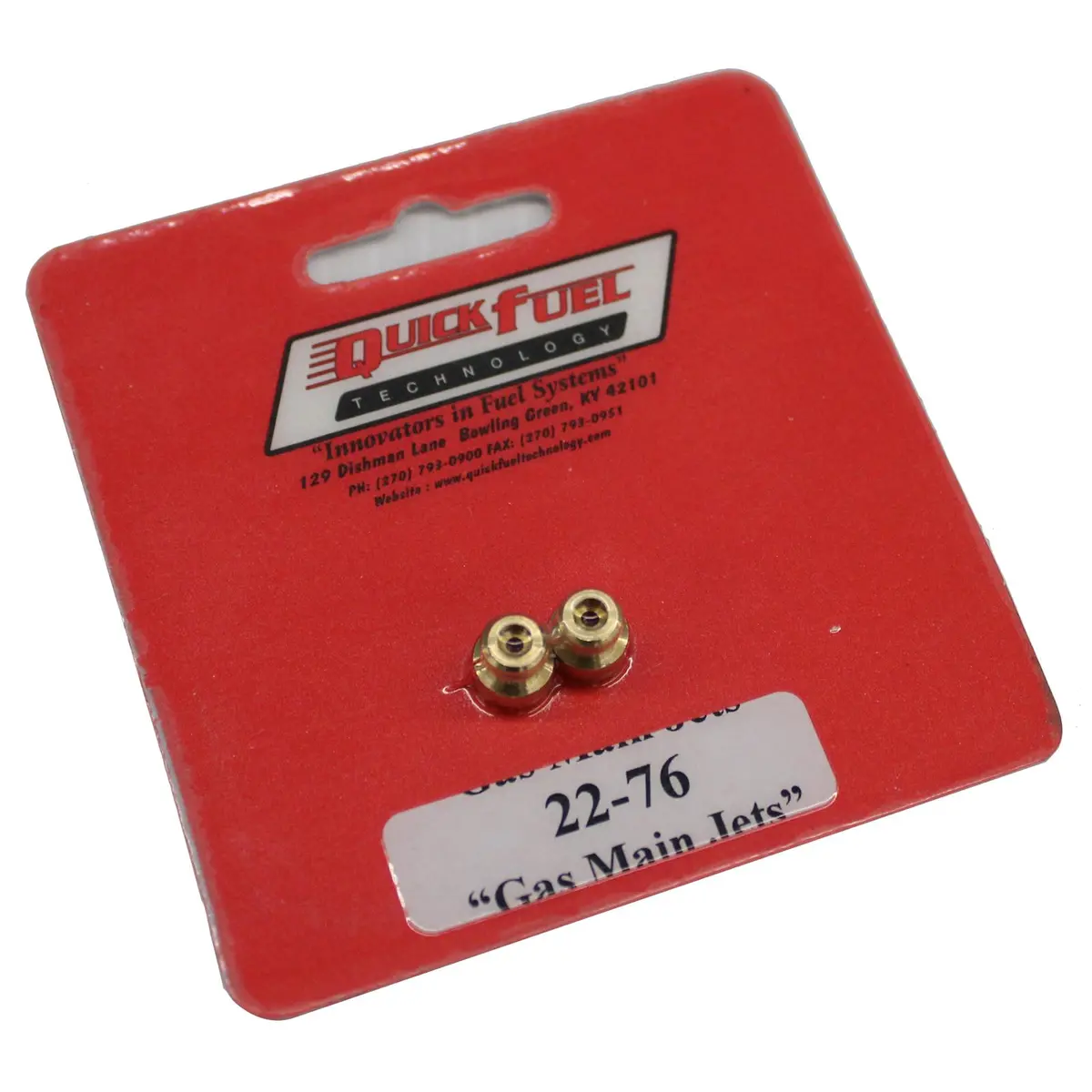 Quick Fuel 22-76Qft Standard Main Jet – Precision-Machined Brass Fuel Metering Orifice 1