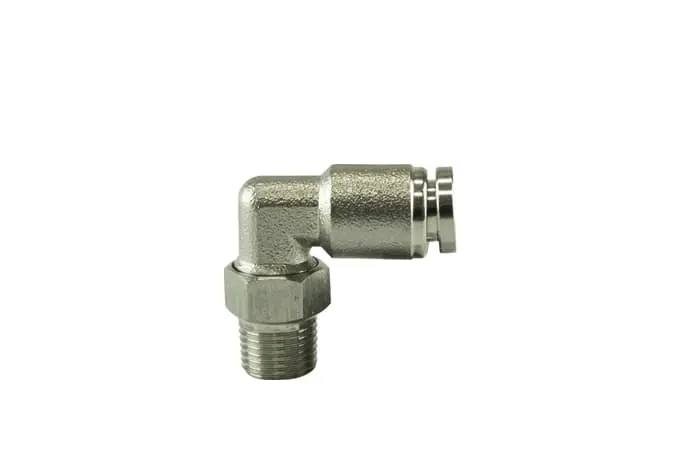 1/8" Npt 90° Stainless Steel Push-Loc Fitting For 1/4" Line 1