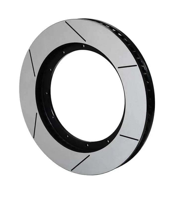 Wilwood Gt Series Curved-Vane Brake Rotors – Two-Piece, Drilled & Slotted (160-13785-Gtb) 1
